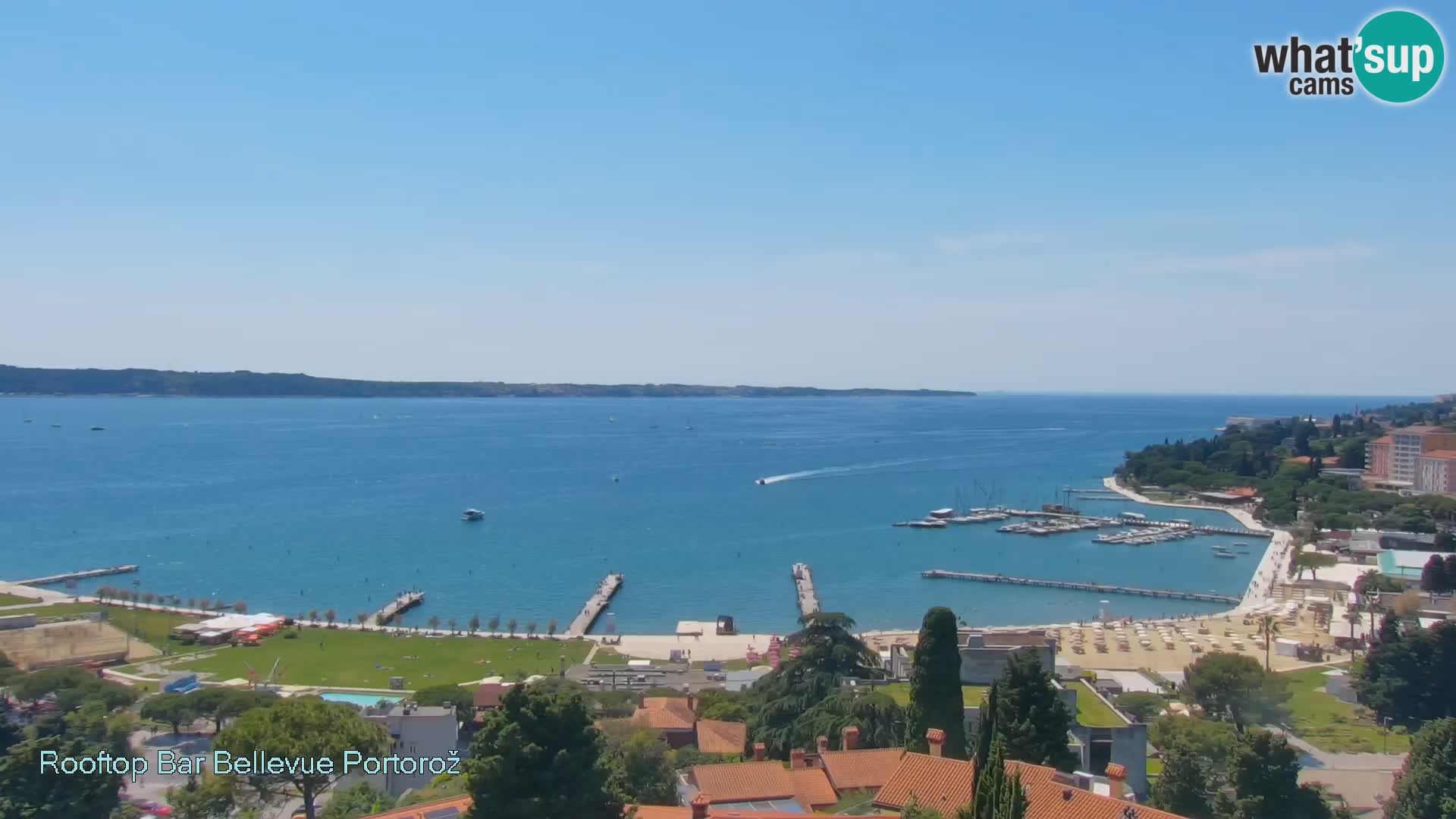 Live webcam Portorož – Panorama dalla Villa Bellevue