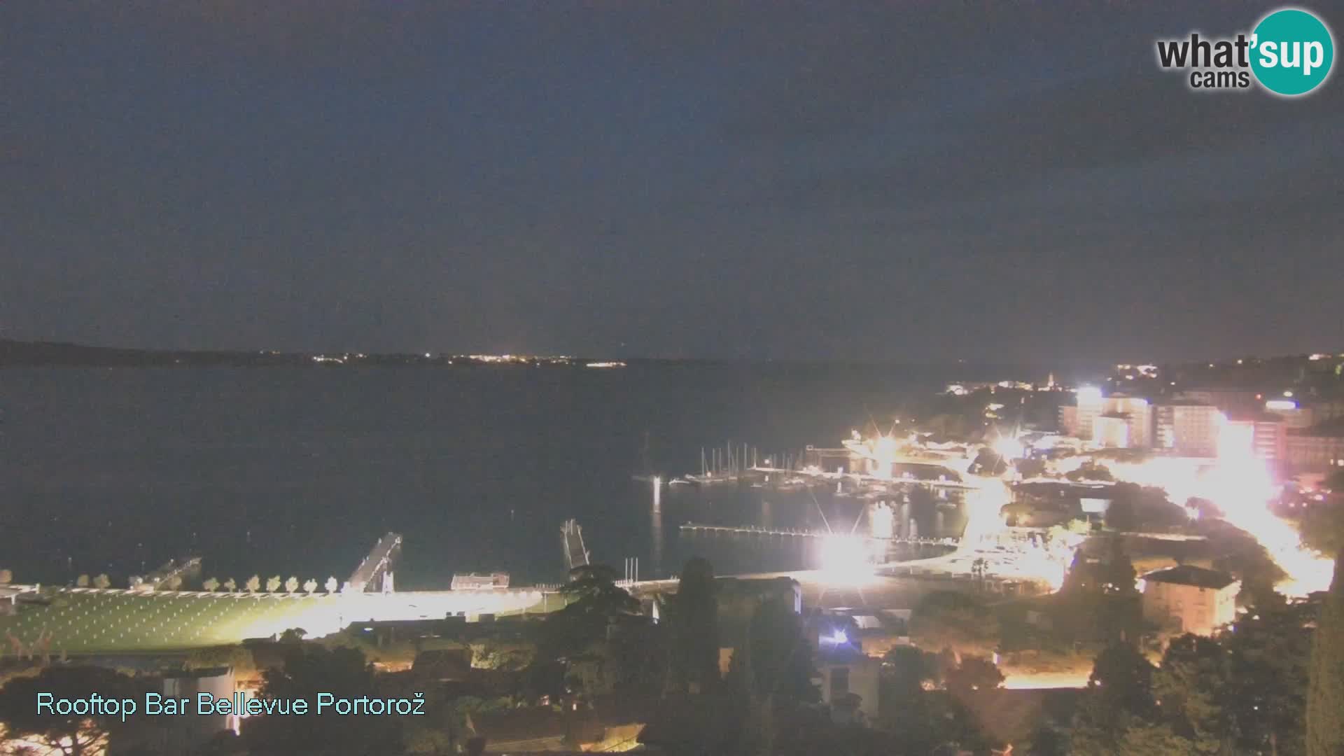 Portorož spletna kamera – pogled z Villa Bellevue