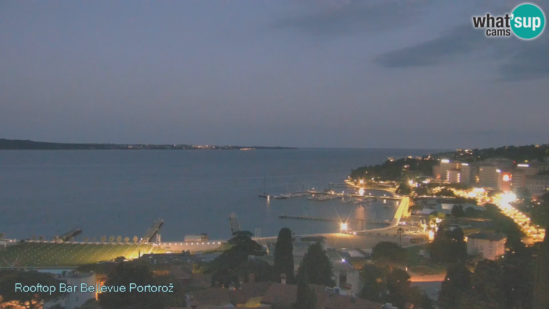 Portorož web kamera – pogled sa Villa Bellevue