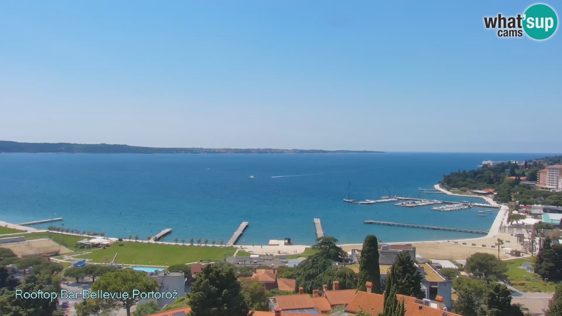 Panorama webcam Portorož – view from Villa Bellevue