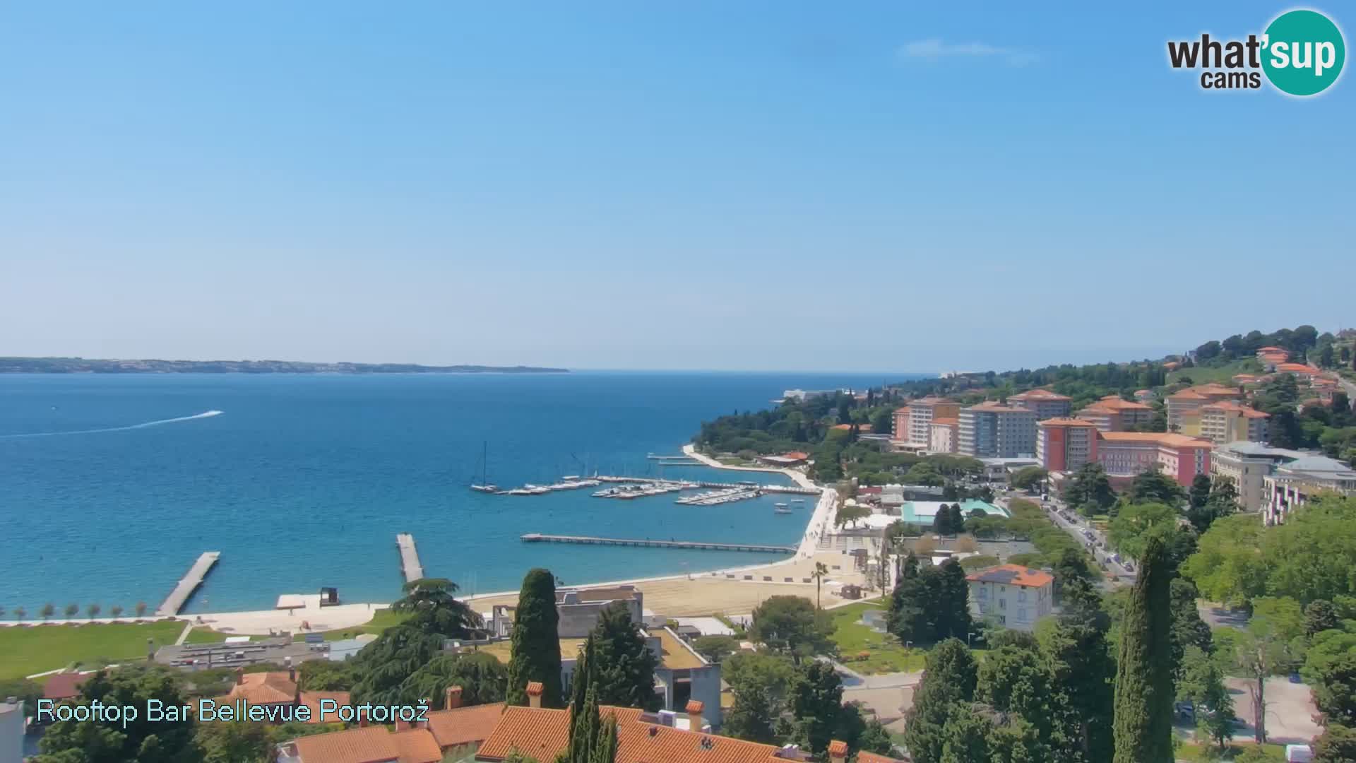 Panorama webcam Portorož – view from Villa Bellevue