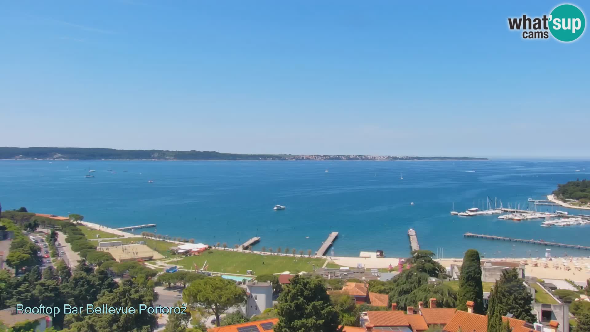 Panorama webcam Portorož – view from Villa Bellevue