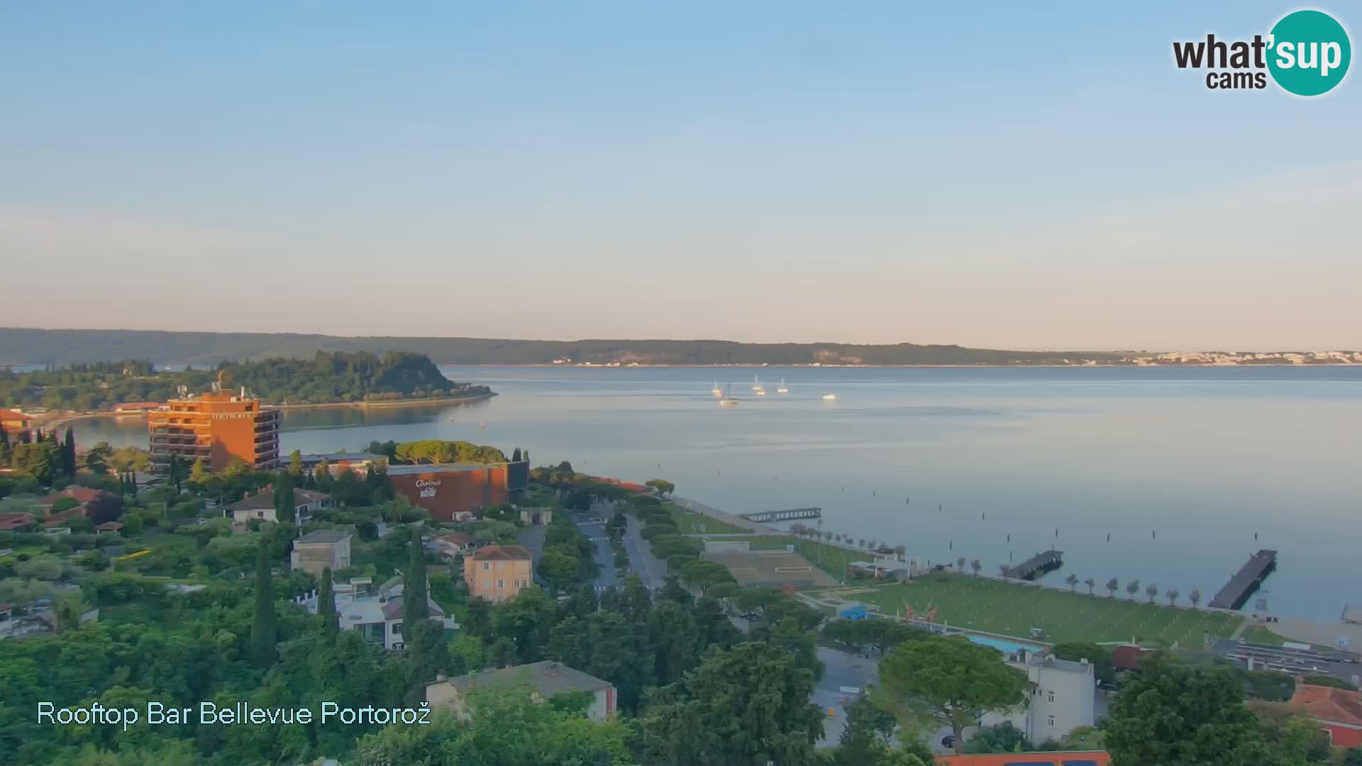 Portorož web kamera – pogled sa Villa Bellevue