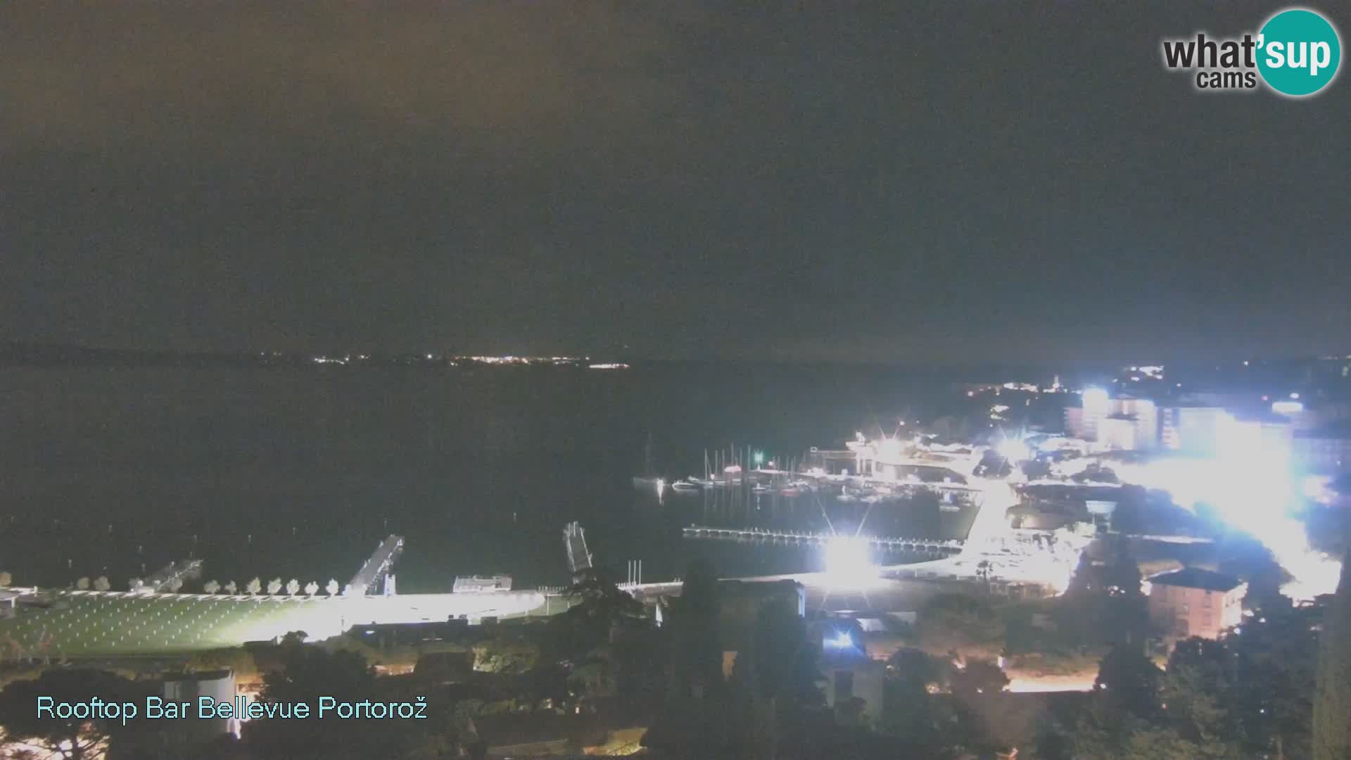 Portorož spletna kamera – pogled z Villa Bellevue