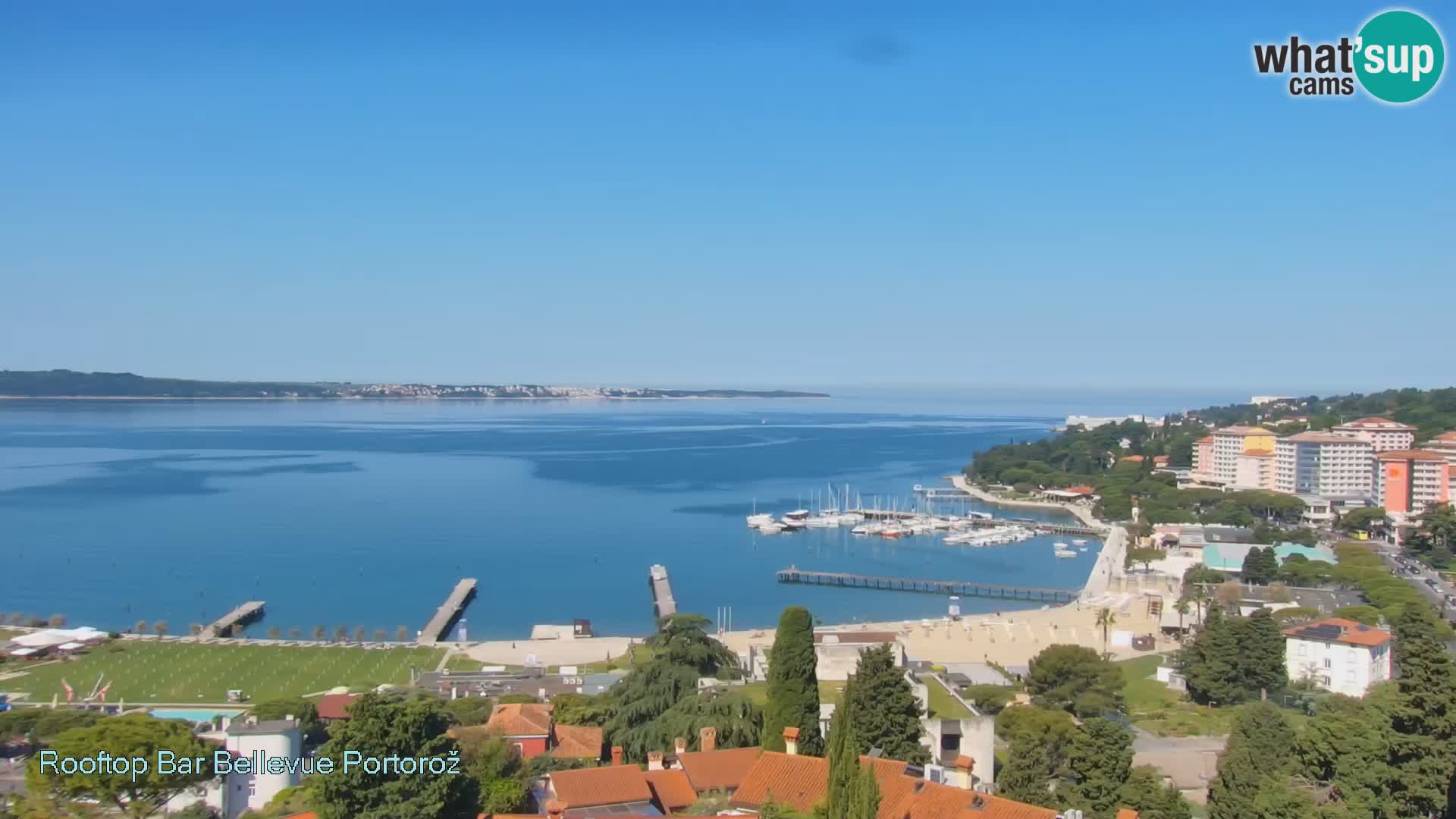 Live webcam Portorož – Panorama dalla Villa Bellevue
