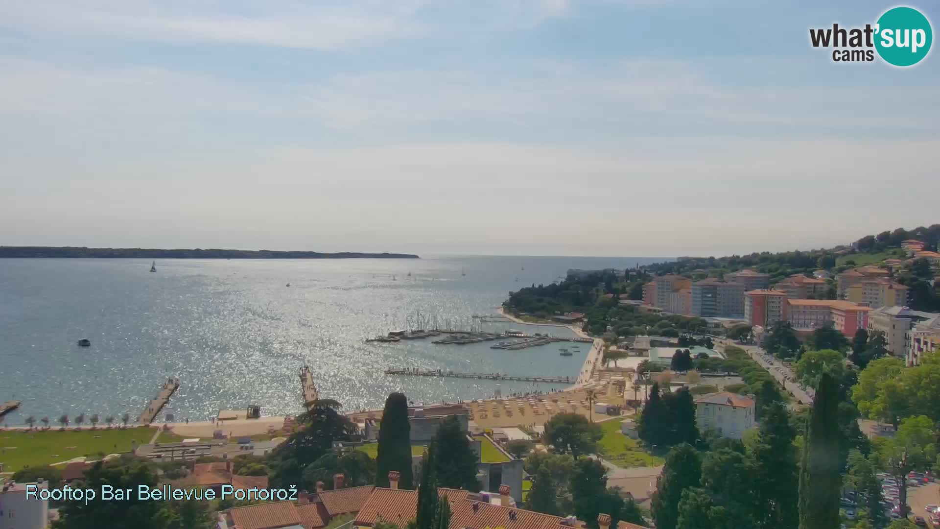 Portorož web kamera – pogled sa Villa Bellevue