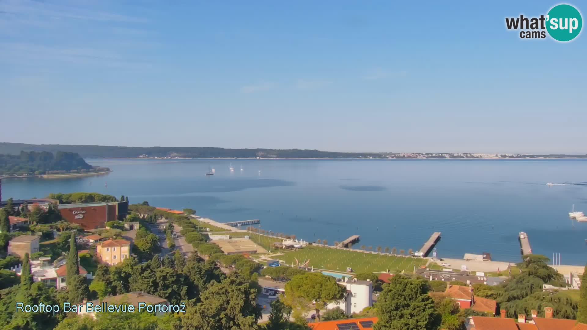 Live webcam Portorož – Panorama dalla Villa Bellevue
