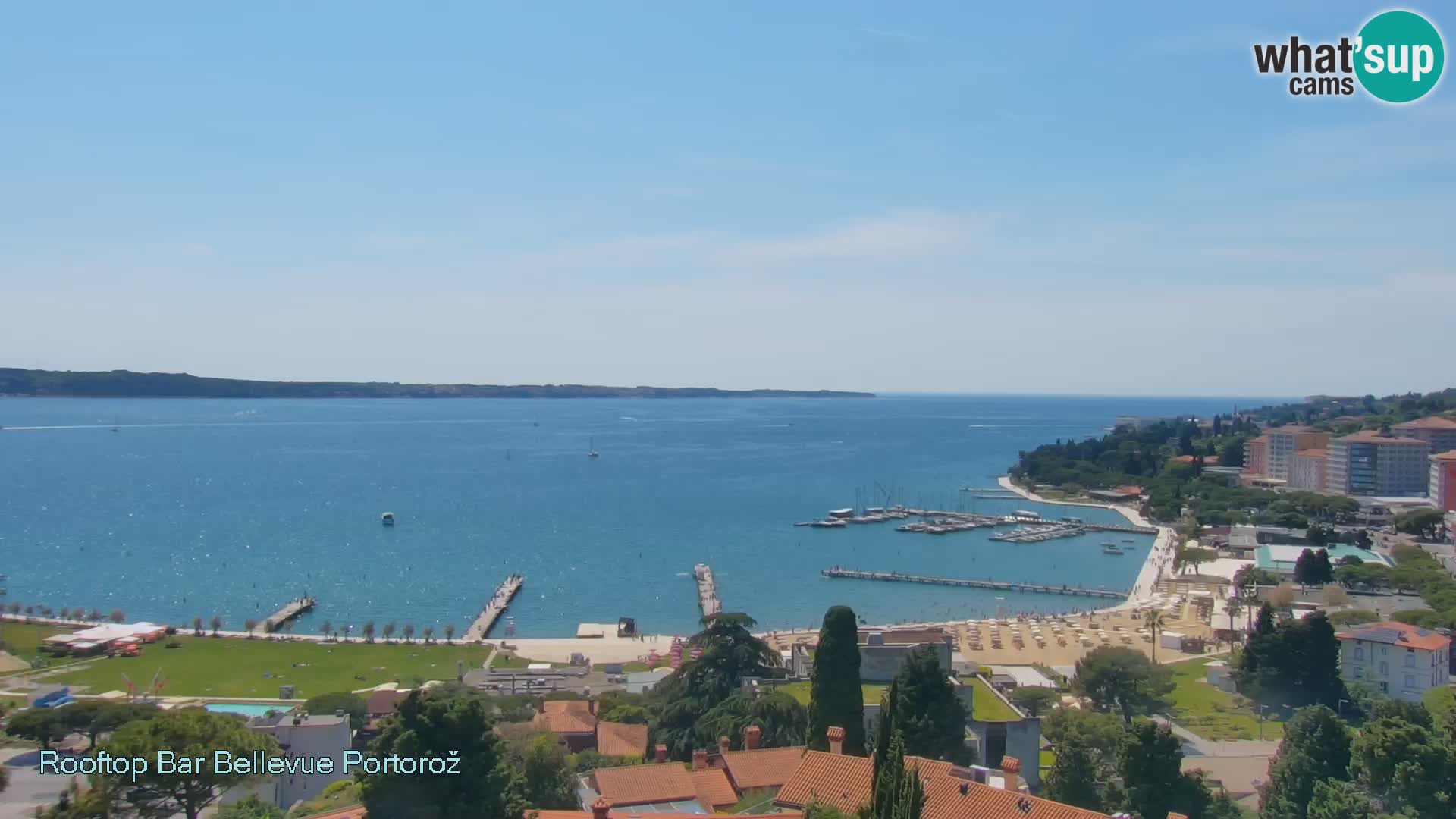 Panorama webcam Portorož – view from Villa Bellevue