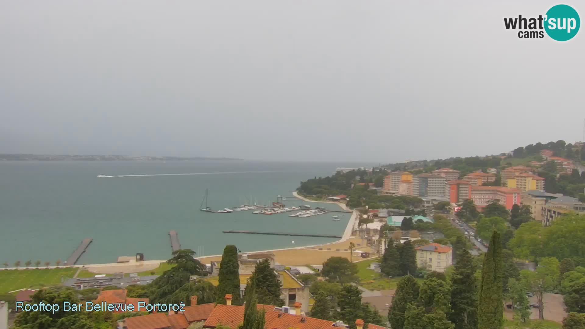 Portorož camera en vivo – Panorama Villa Bellevue