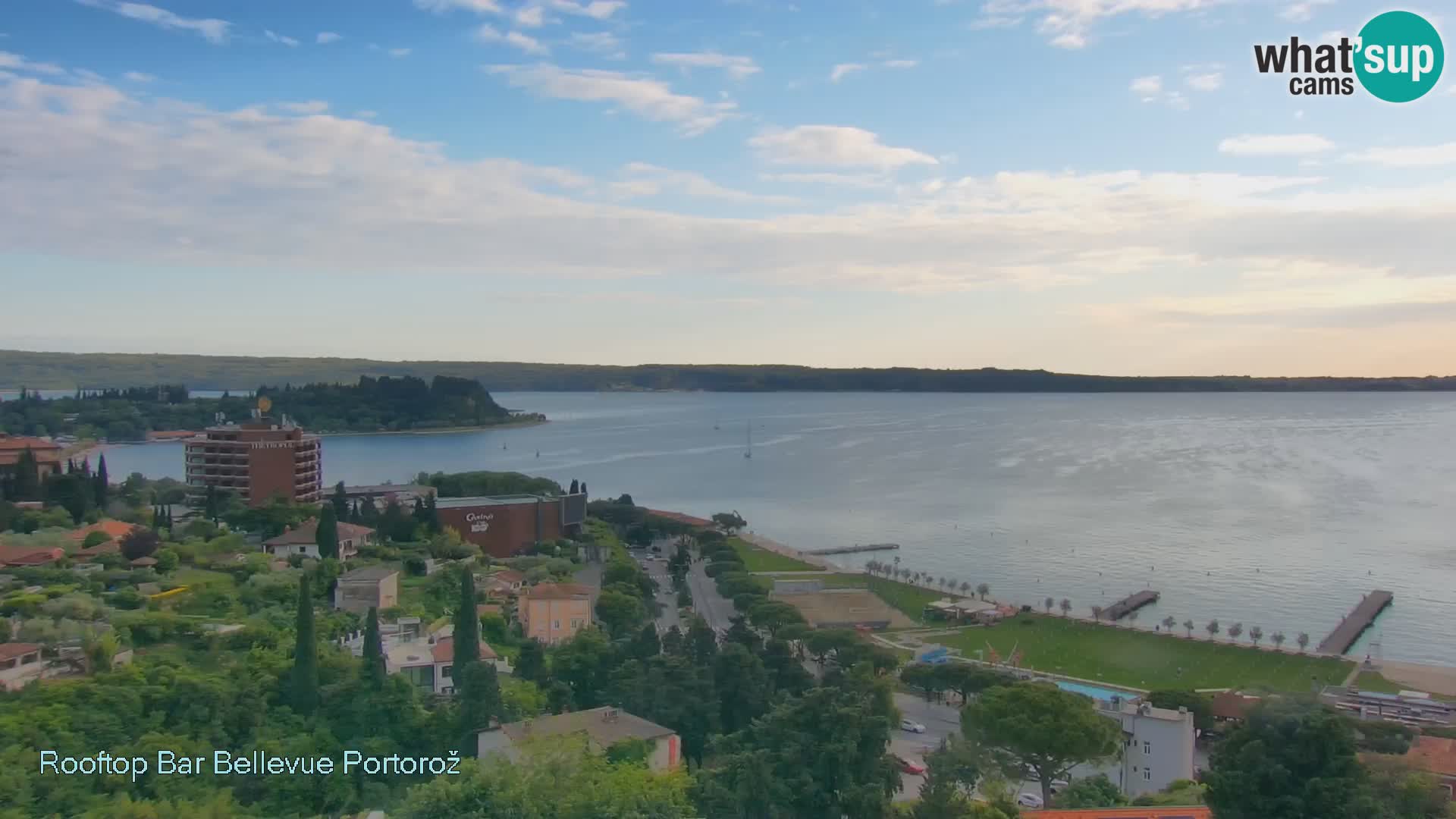 Portorož spletna kamera – pogled z Villa Bellevue