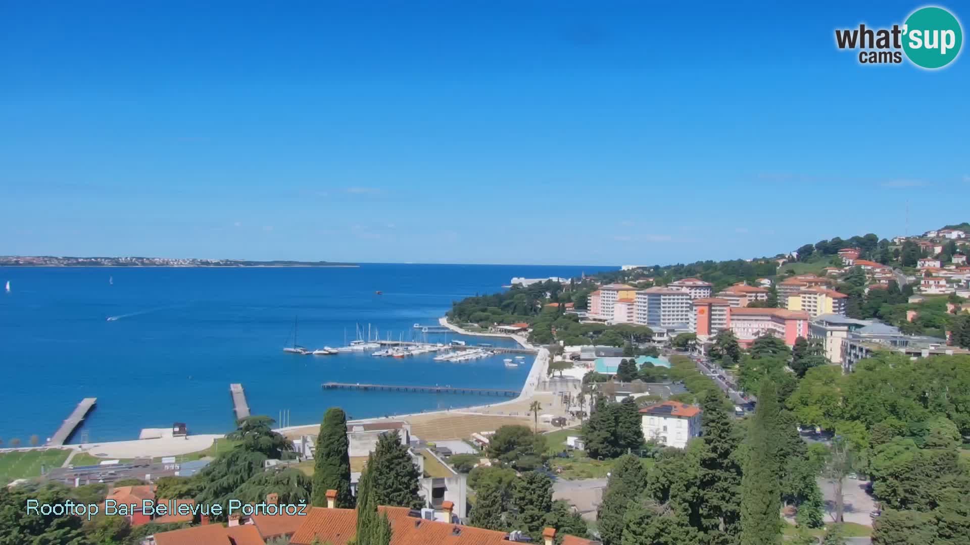Portorož camera en vivo – Panorama Villa Bellevue