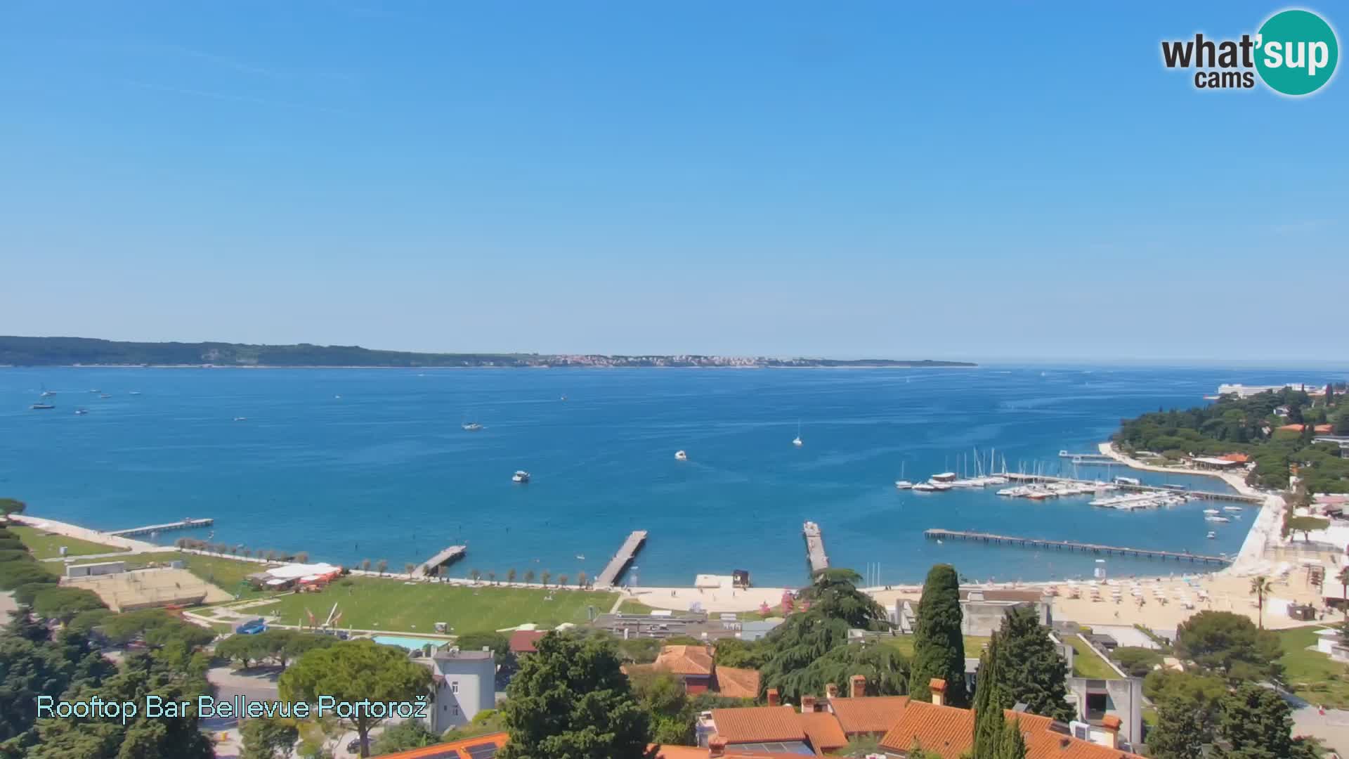 Live webcam Portorož – Panorama dalla Villa Bellevue