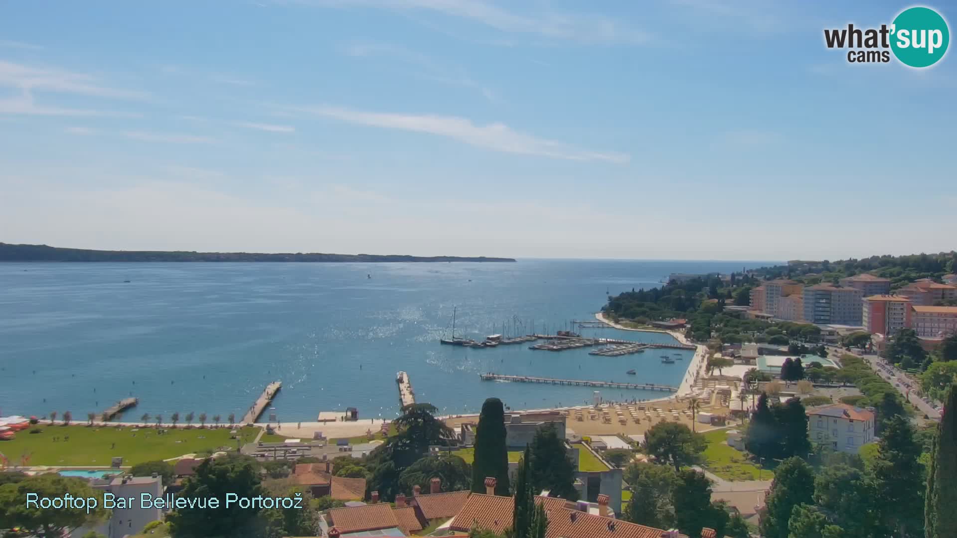 Panorama webcam Portorož – view from Villa Bellevue