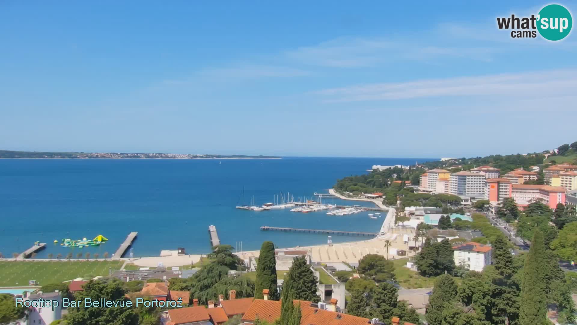 Panorama webcam Portorož – view from Villa Bellevue