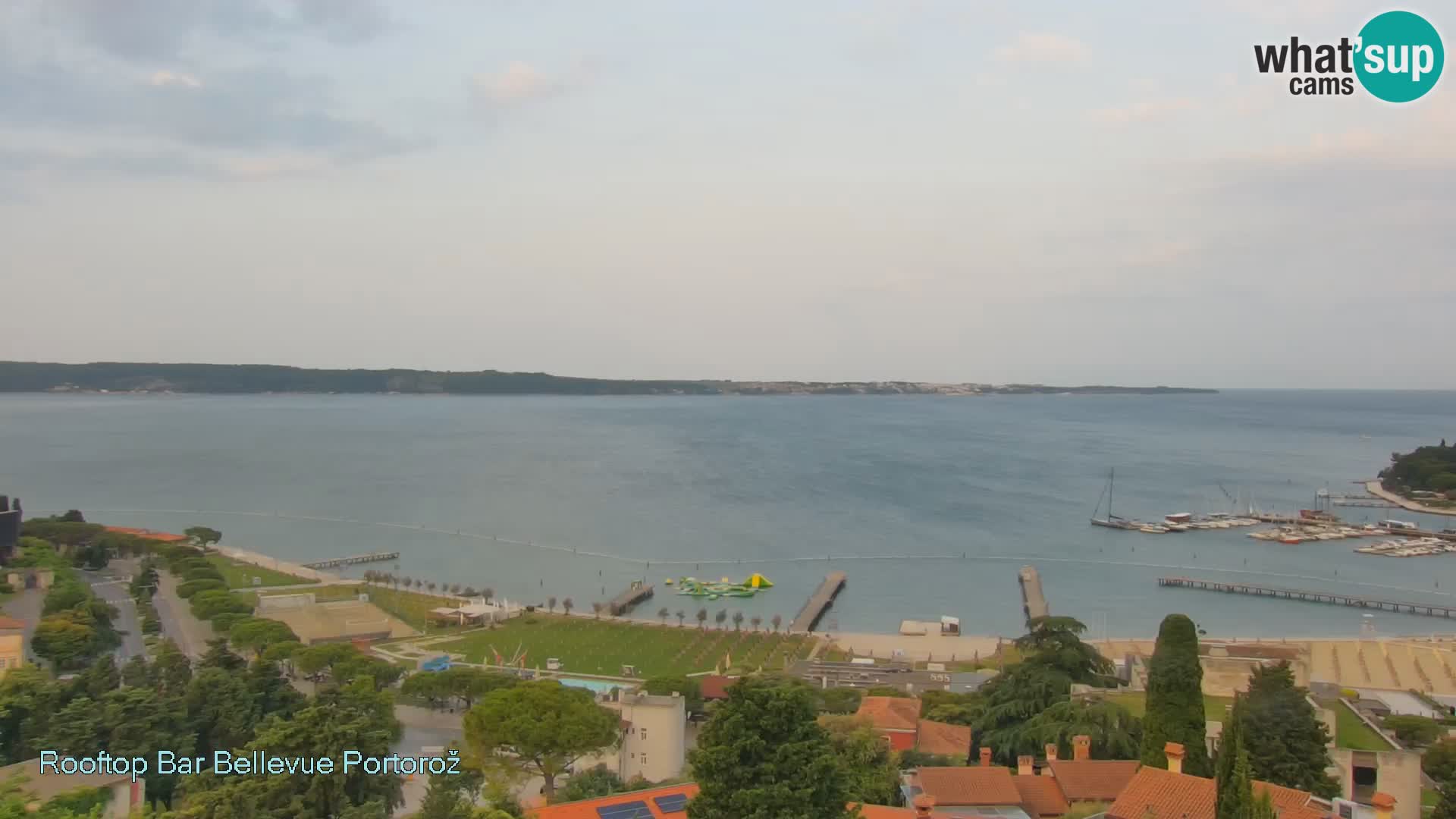 Live webcam Portorož – Panorama dalla Villa Bellevue