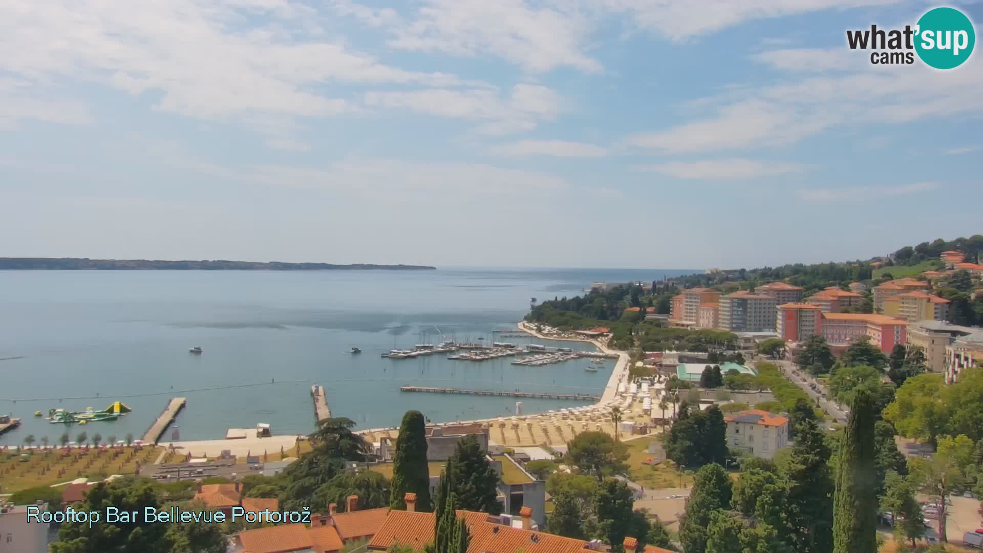 Portorož web kamera – pogled sa Villa Bellevue