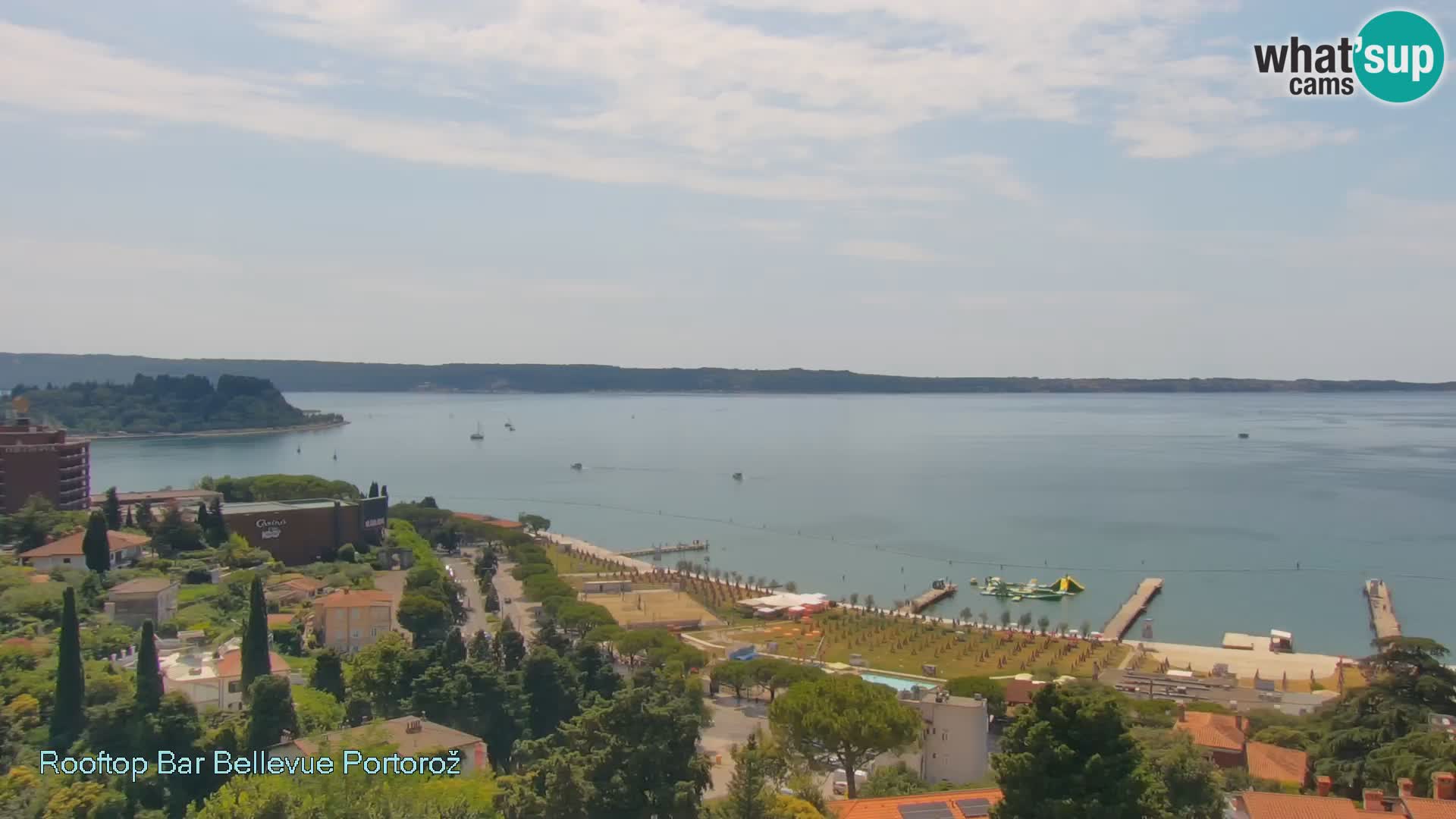Portorož camera en vivo – Panorama Villa Bellevue