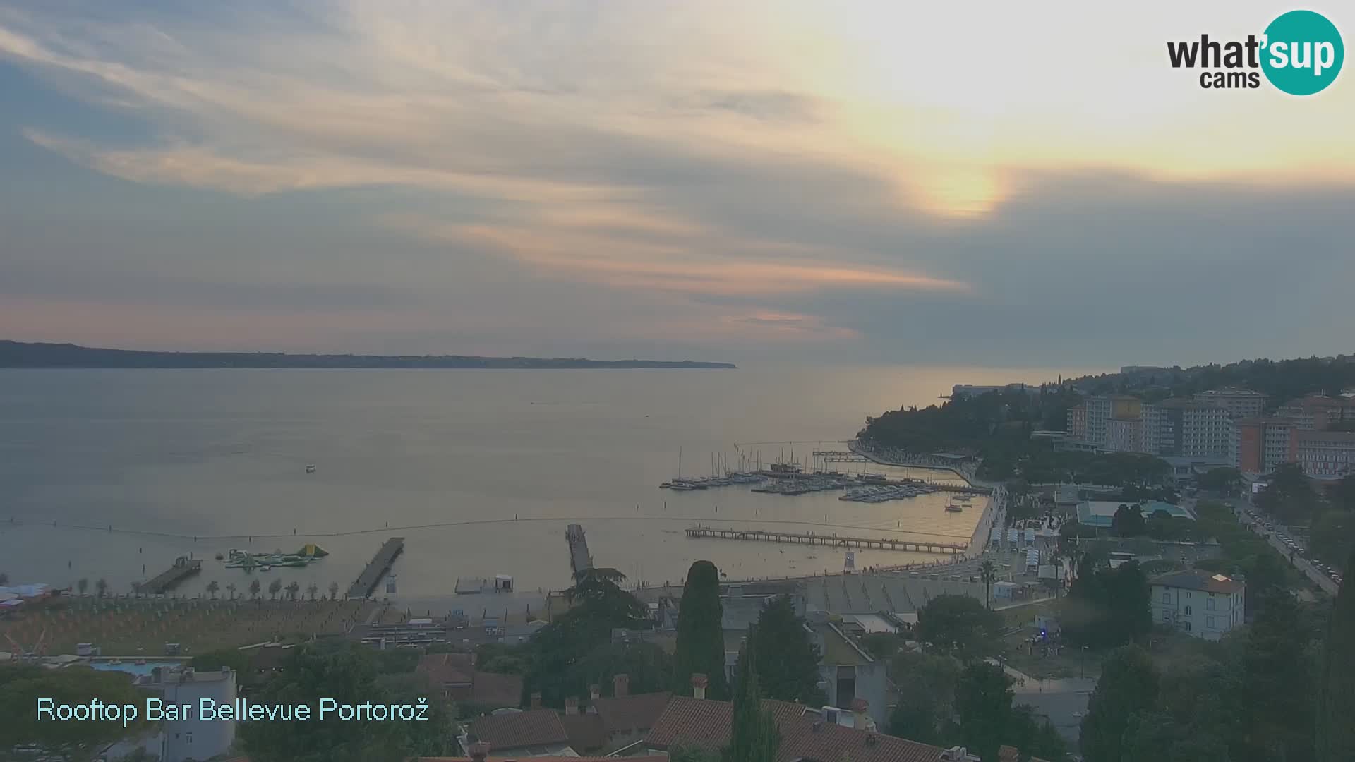 Portorož web kamera – pogled sa Villa Bellevue