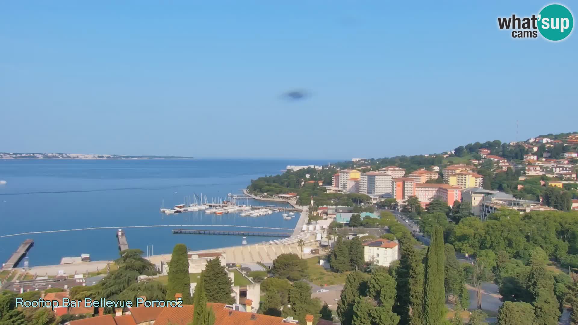 Panorama webcam Portorož – view from Villa Bellevue