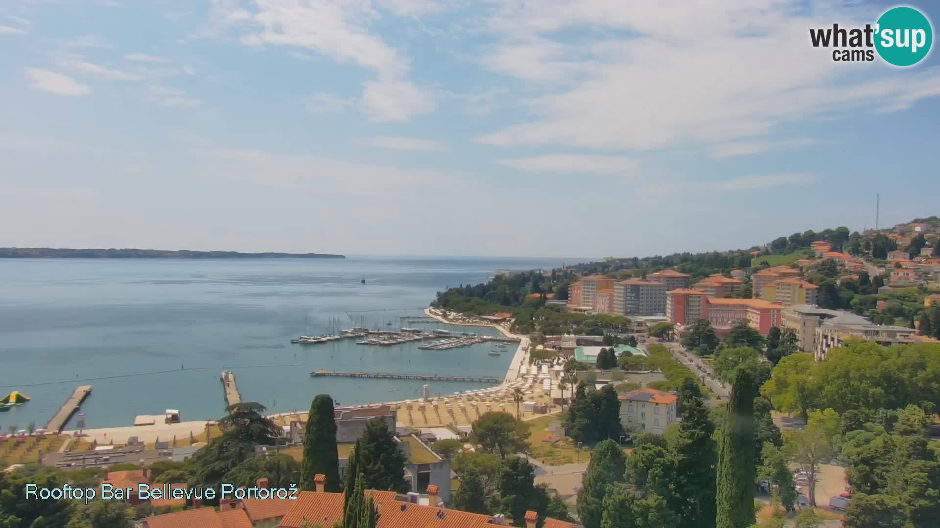 Live webcam Portorož – Panorama dalla Villa Bellevue