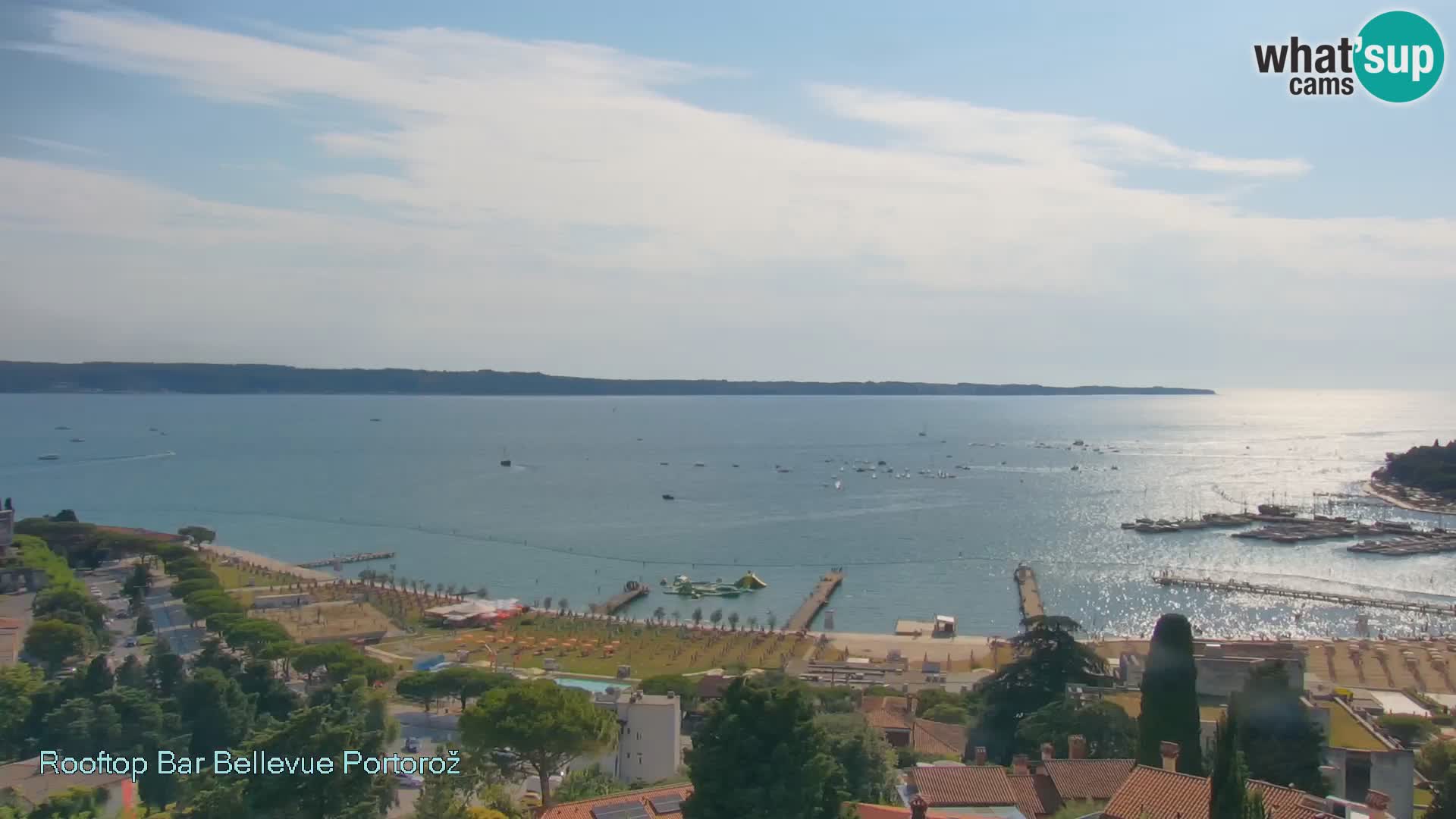 Live webcam Portorož – Panorama dalla Villa Bellevue