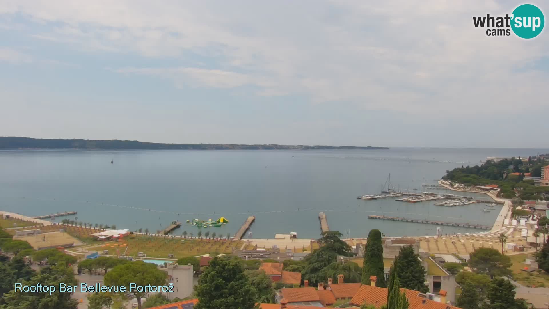 Live webcam Portorož – Panorama dalla Villa Bellevue