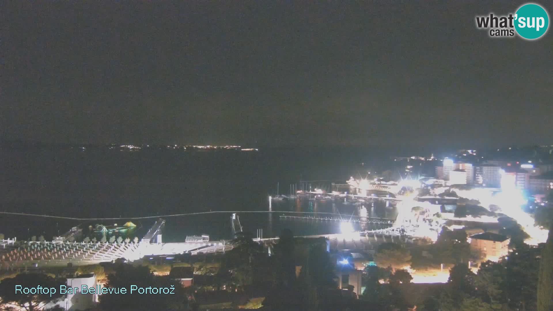 Portorož spletna kamera – pogled z Villa Bellevue