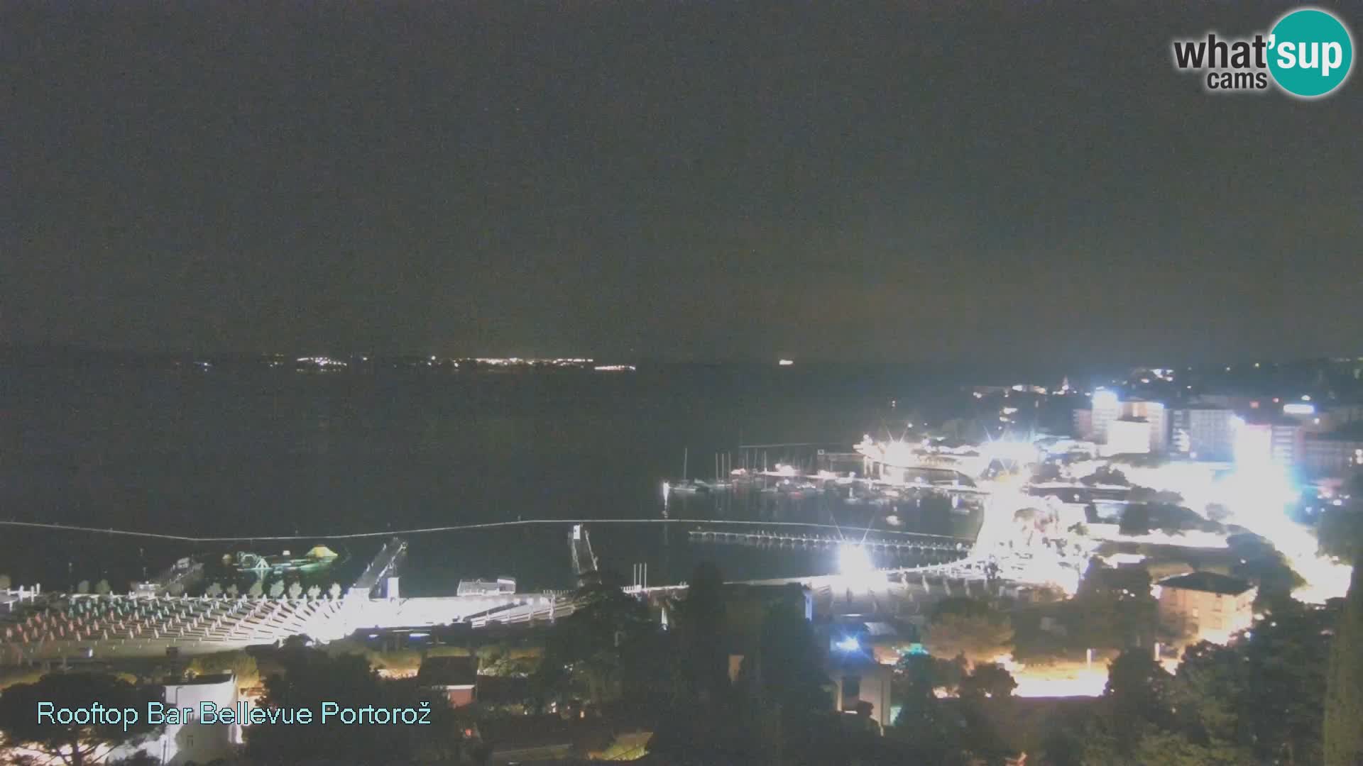 Portorož spletna kamera – pogled z Villa Bellevue