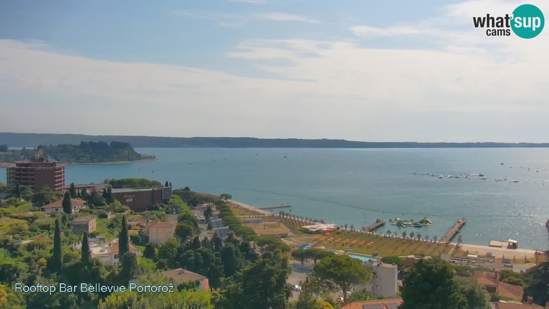 Portorož web kamera – pogled sa Villa Bellevue