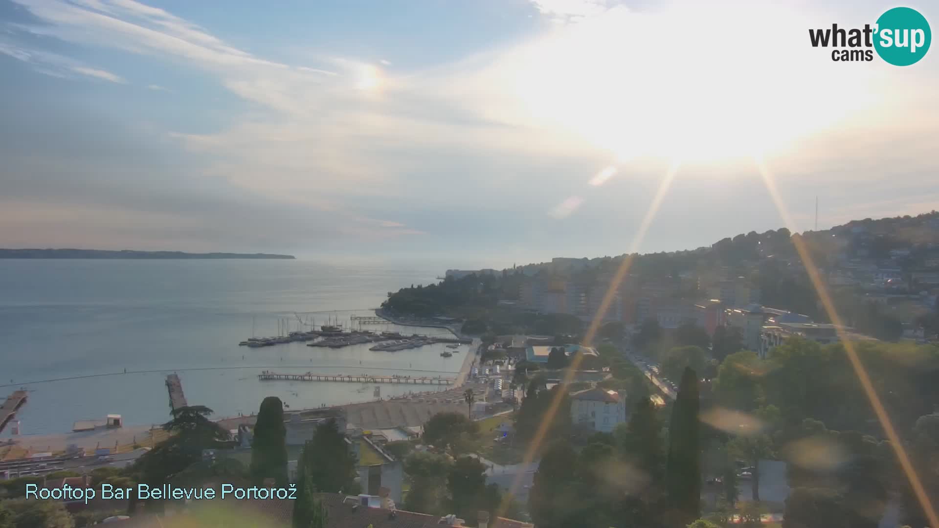 Live webcam Portorož – Panorama dalla Villa Bellevue