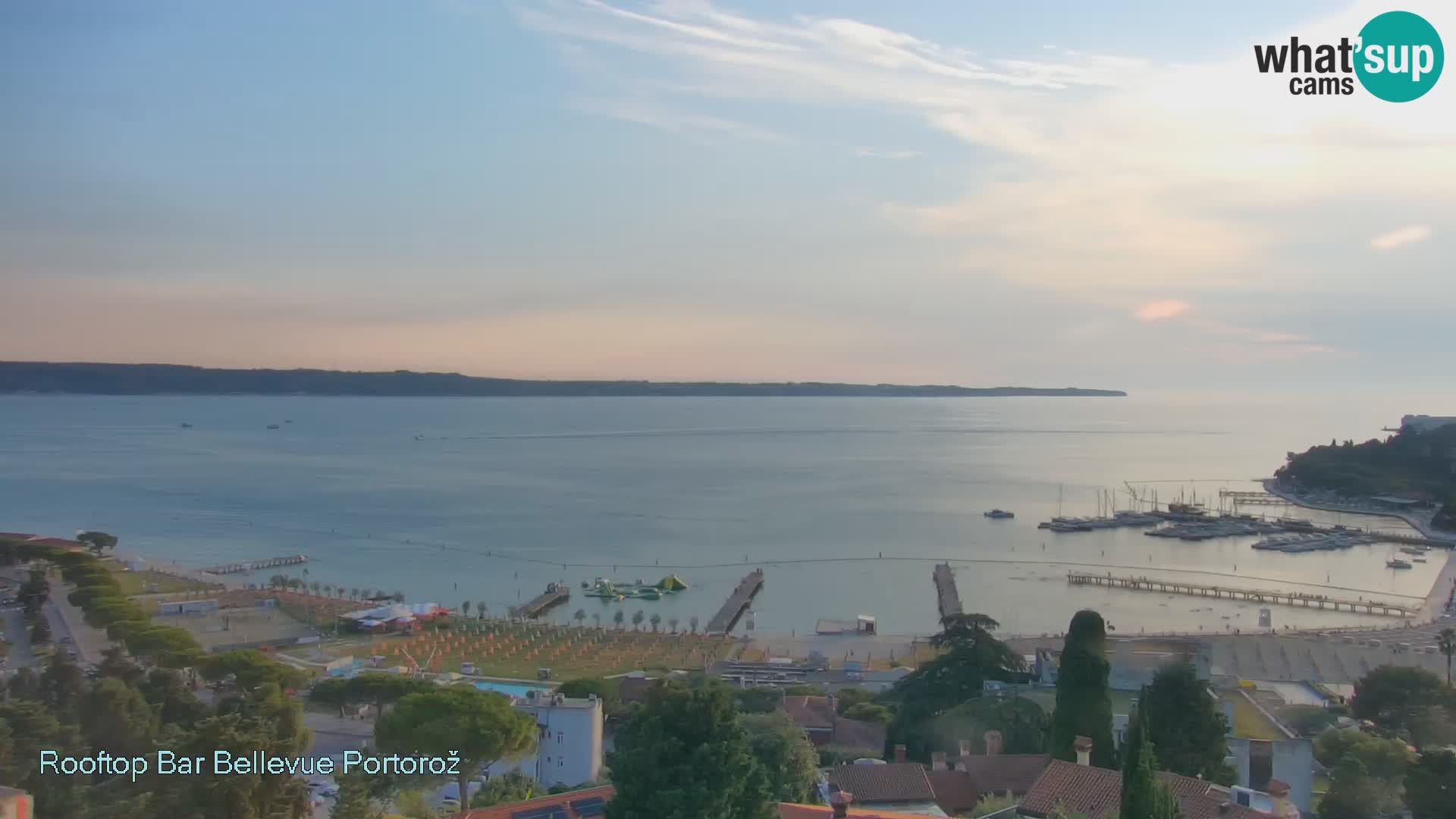 Portorož web kamera – pogled sa Villa Bellevue