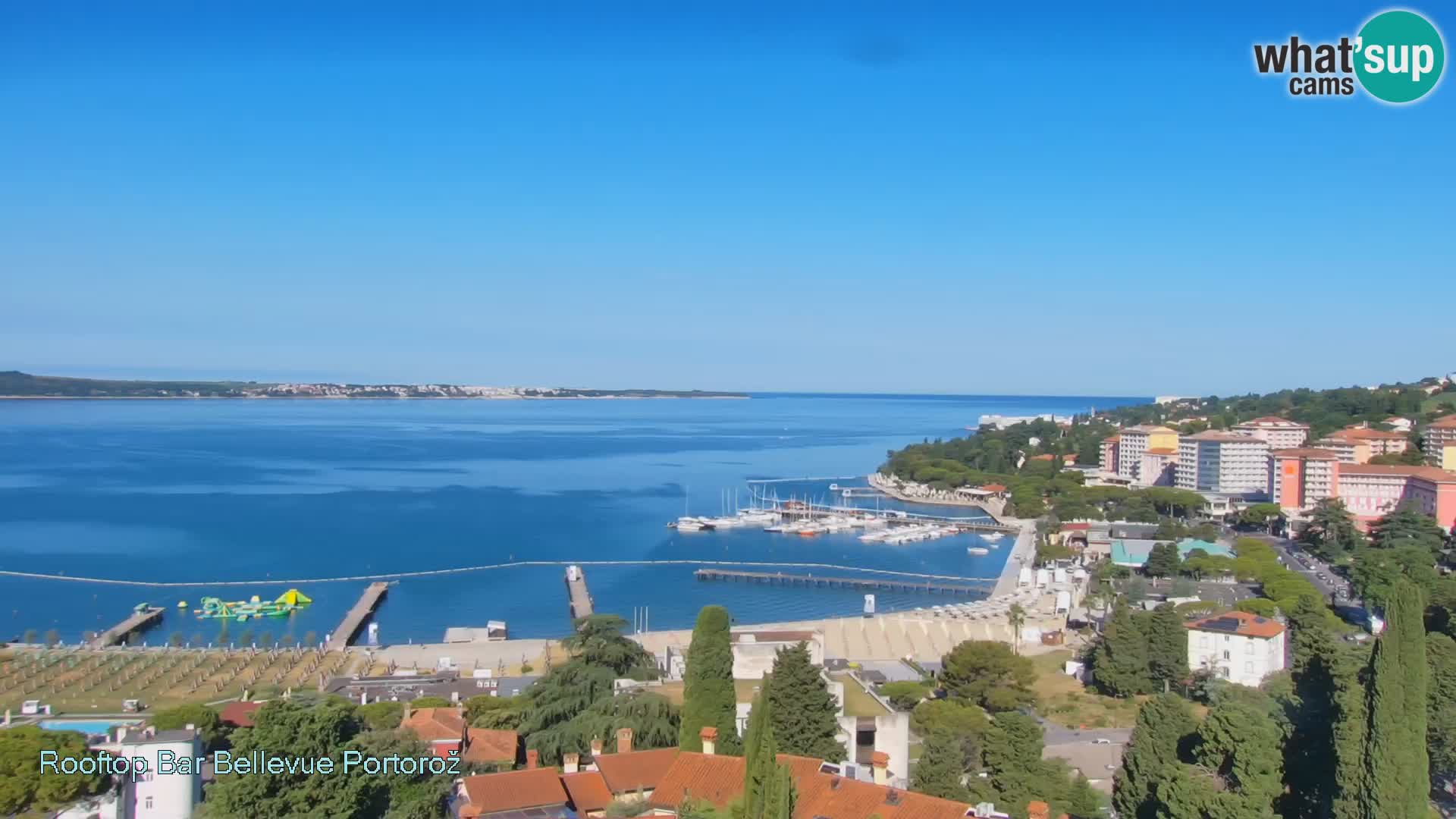 Live webcam Portorož – Panorama dalla Villa Bellevue