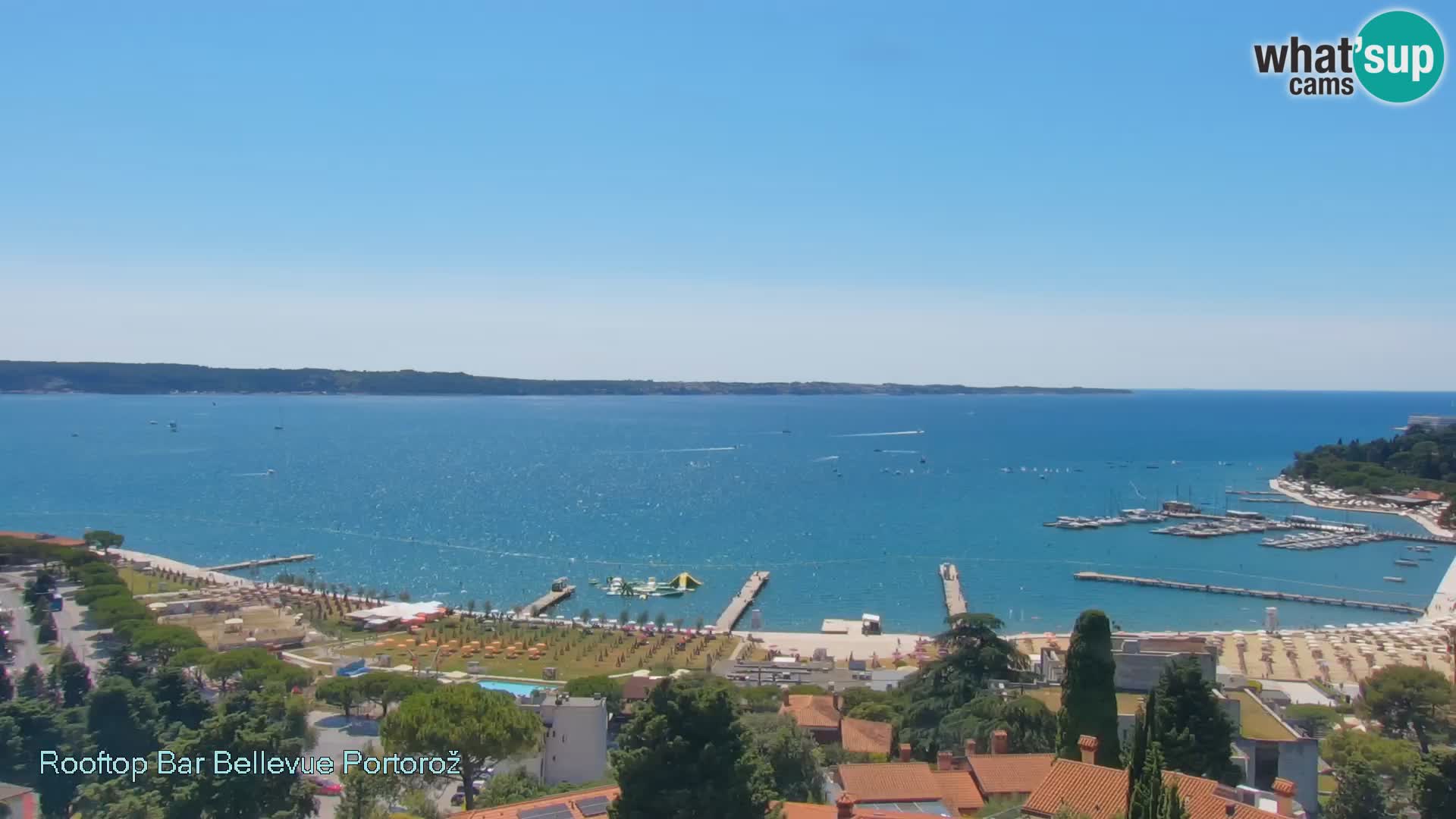 Live webcam Portorož – Panorama dalla Villa Bellevue
