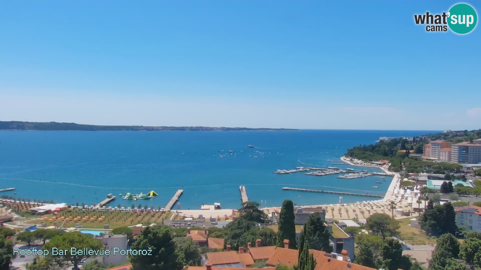 Portorož web kamera – pogled sa Villa Bellevue