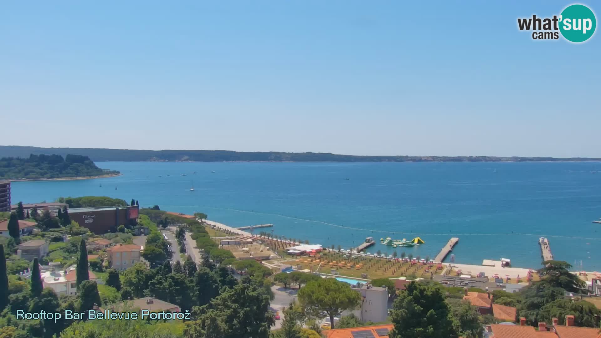 Portorož web kamera – pogled sa Villa Bellevue