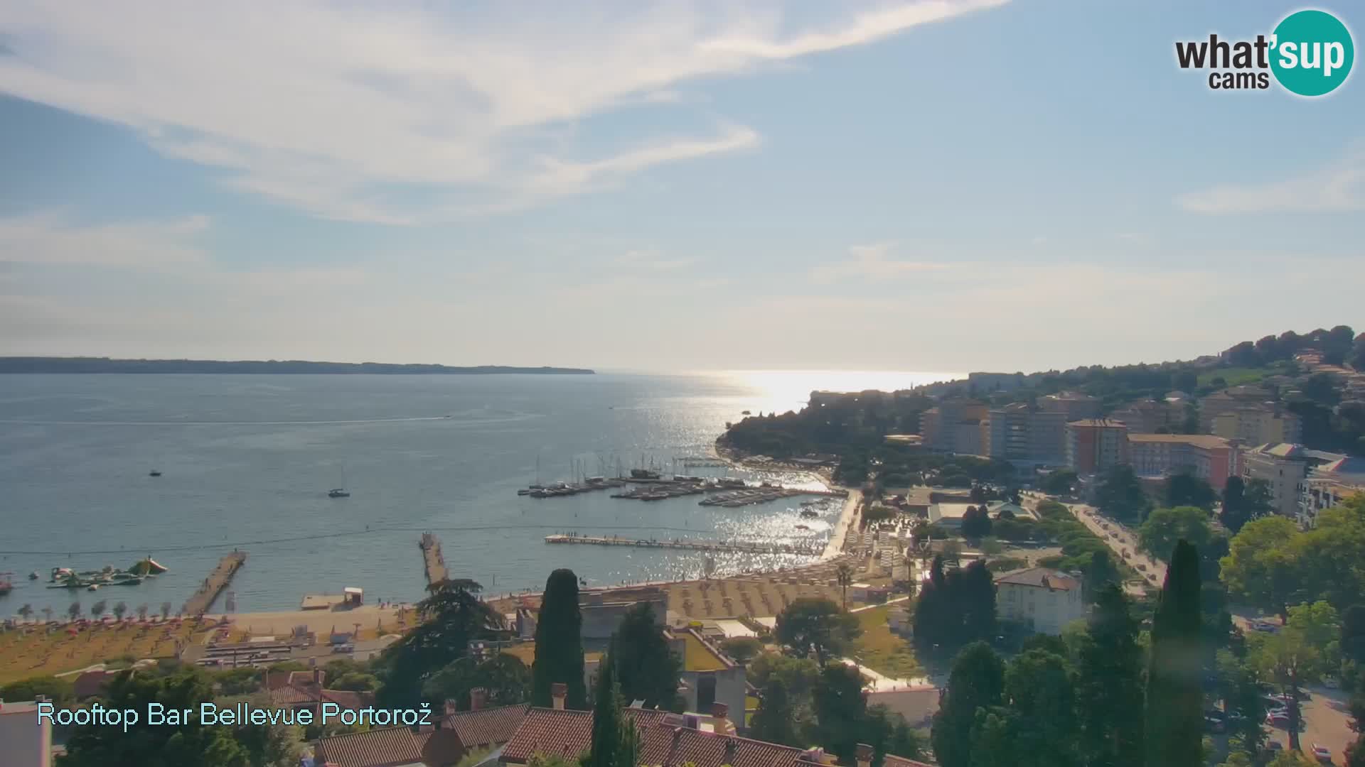 Panorama webcam Portorož – view from Villa Bellevue