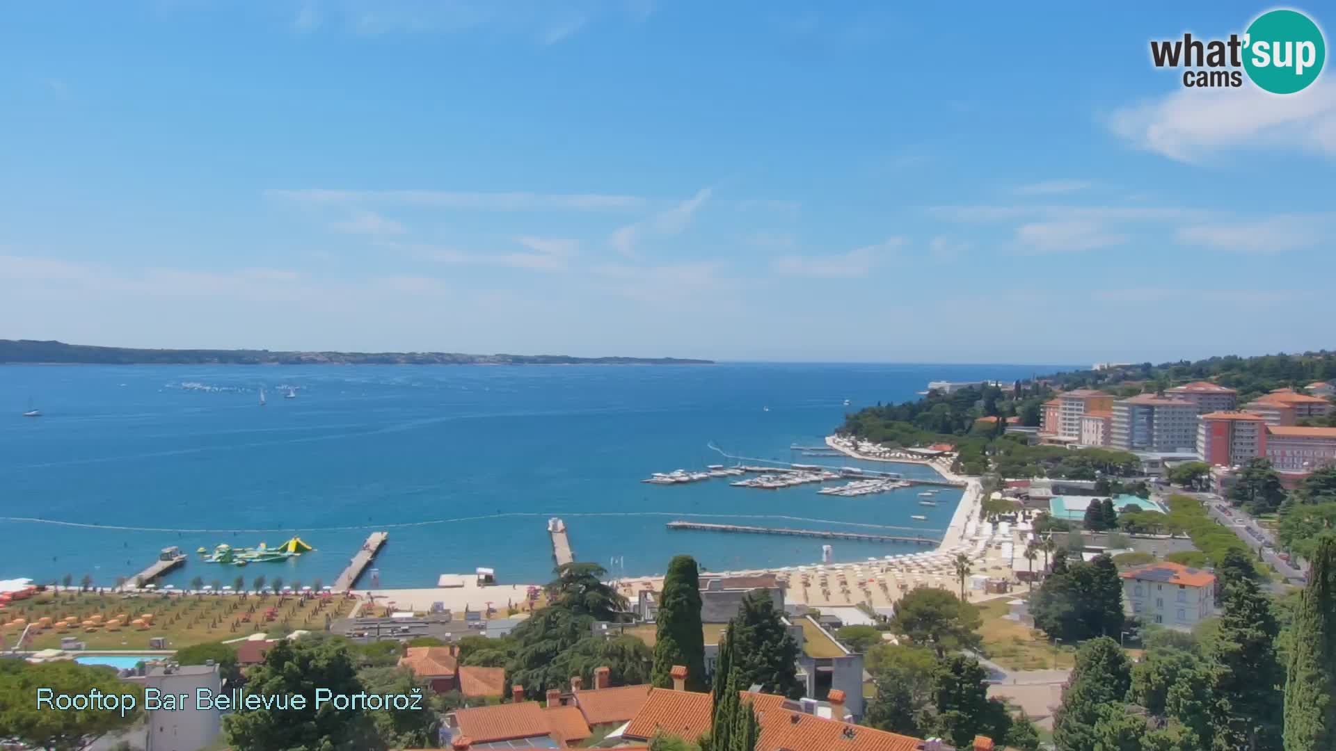 Portorož camera en vivo – Panorama Villa Bellevue