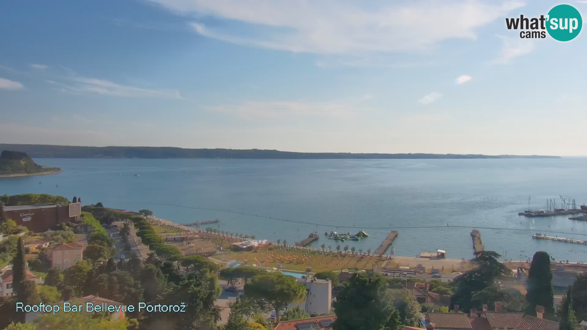 Live webcam Portorož – Panorama dalla Villa Bellevue