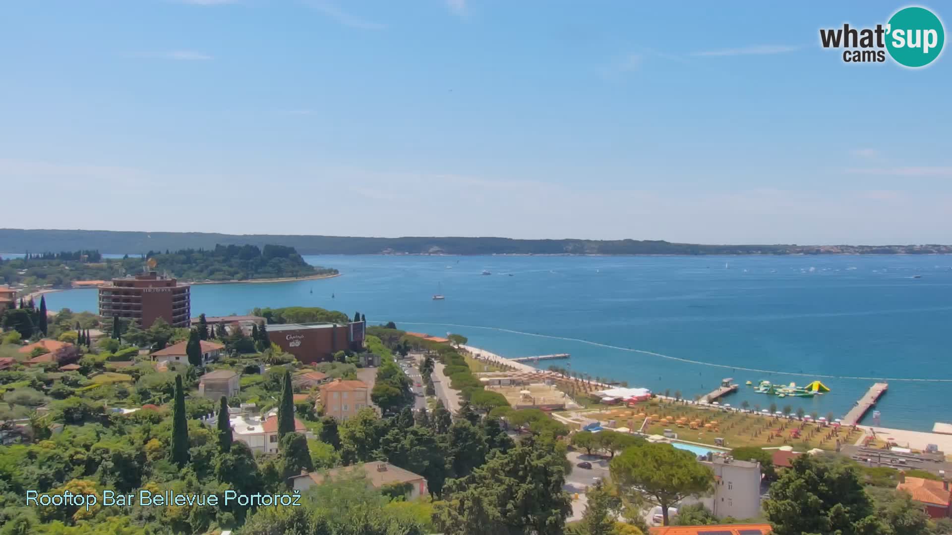 Portorož camera en vivo – Panorama Villa Bellevue
