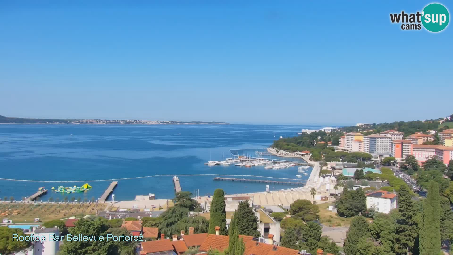 Portorož web kamera – pogled sa Villa Bellevue