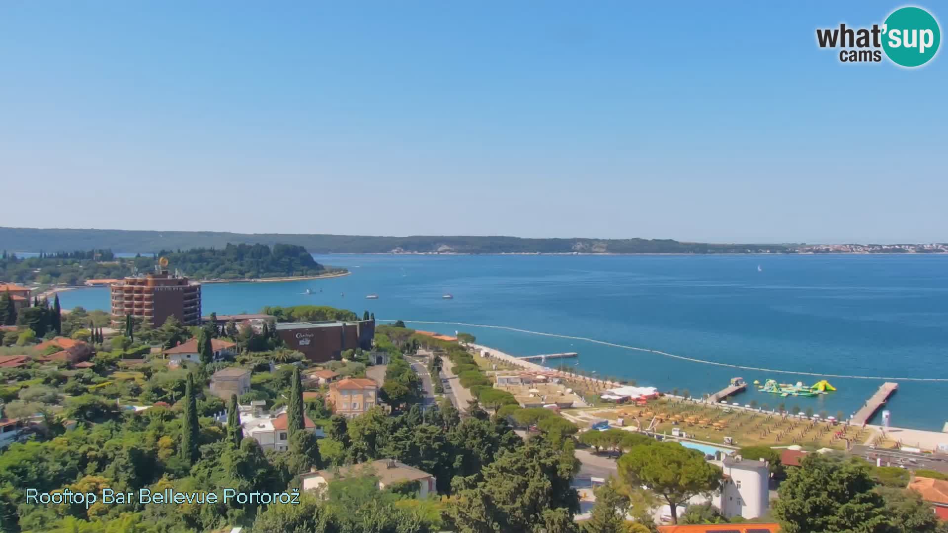 Live webcam Portorož – Panorama dalla Villa Bellevue
