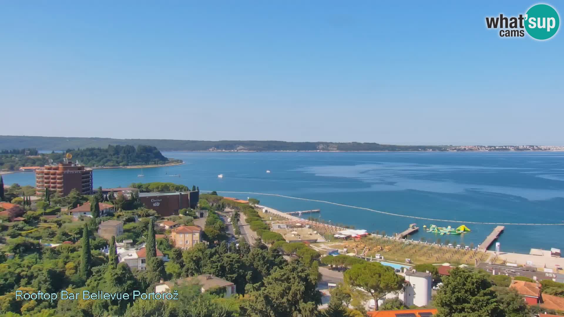 Live webcam Portorož – Panorama dalla Villa Bellevue