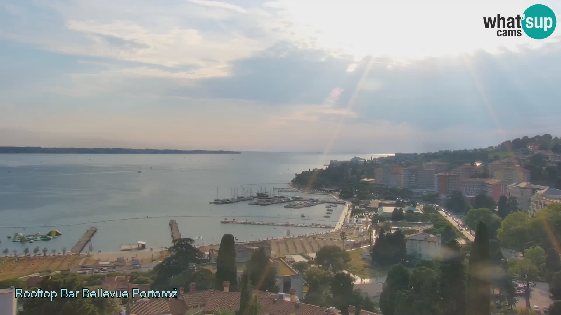 Portorož web kamera – pogled sa Villa Bellevue