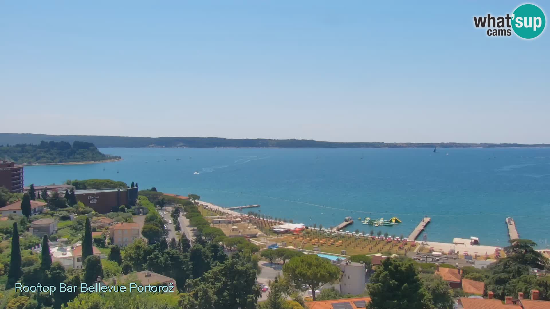 Portorož camera en vivo – Panorama Villa Bellevue