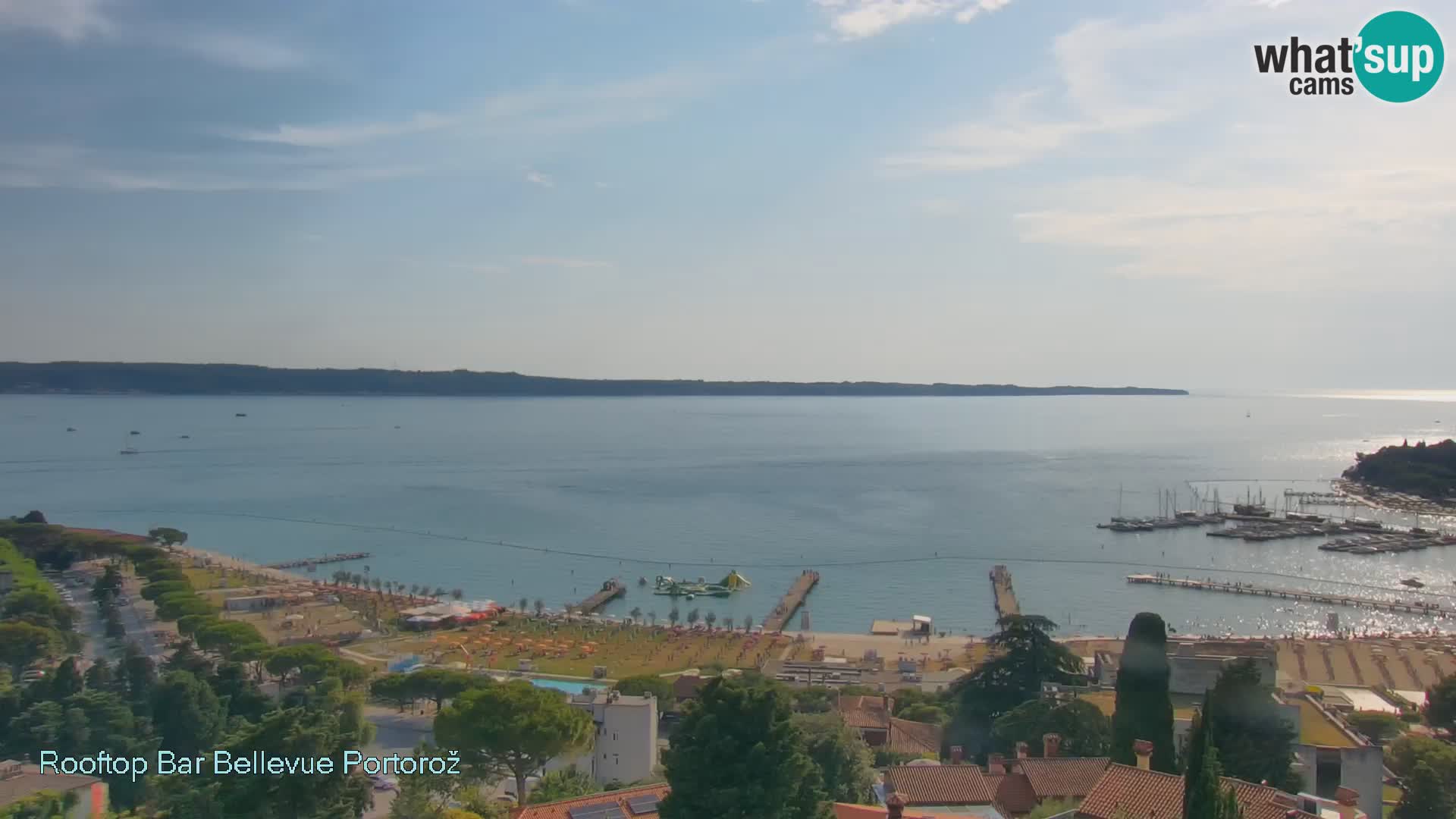 Panorama webcam Portorož – view from Villa Bellevue
