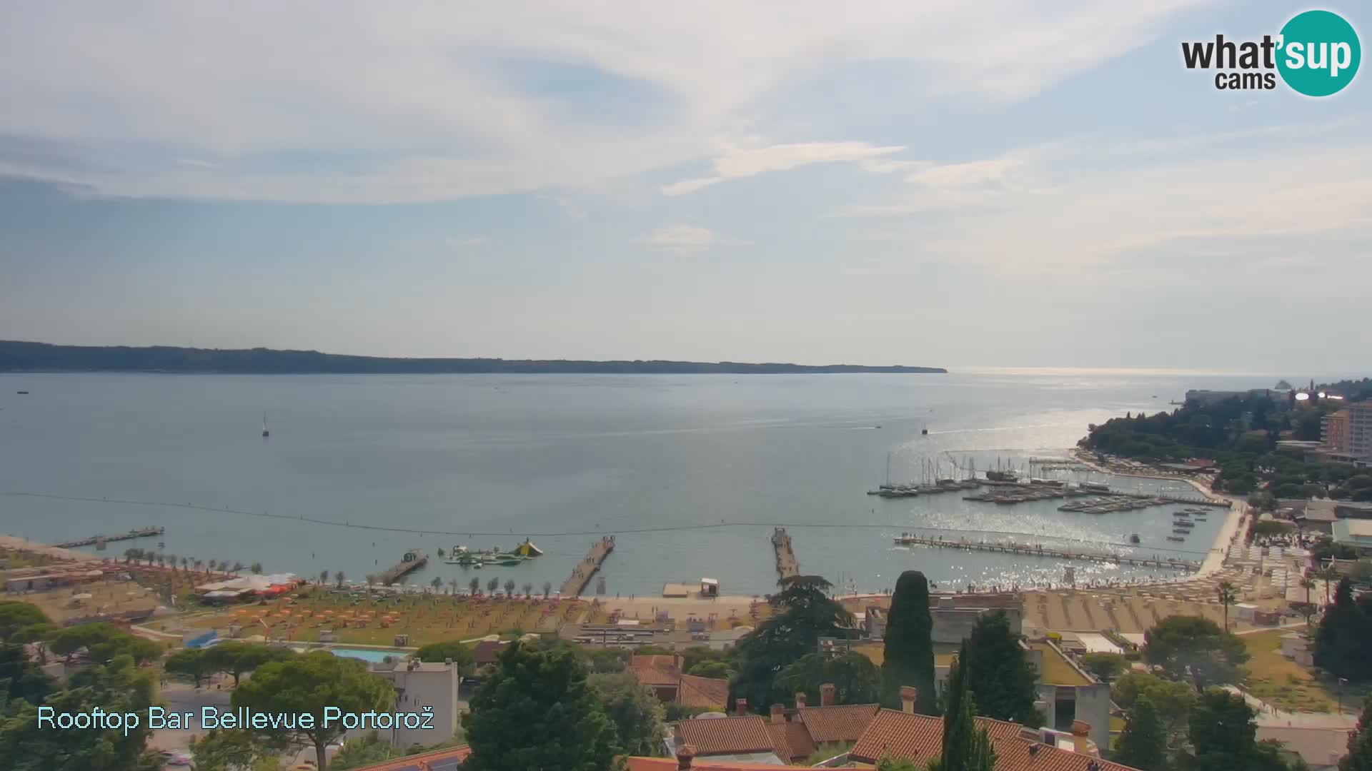 Live webcam Portorož – Panorama dalla Villa Bellevue