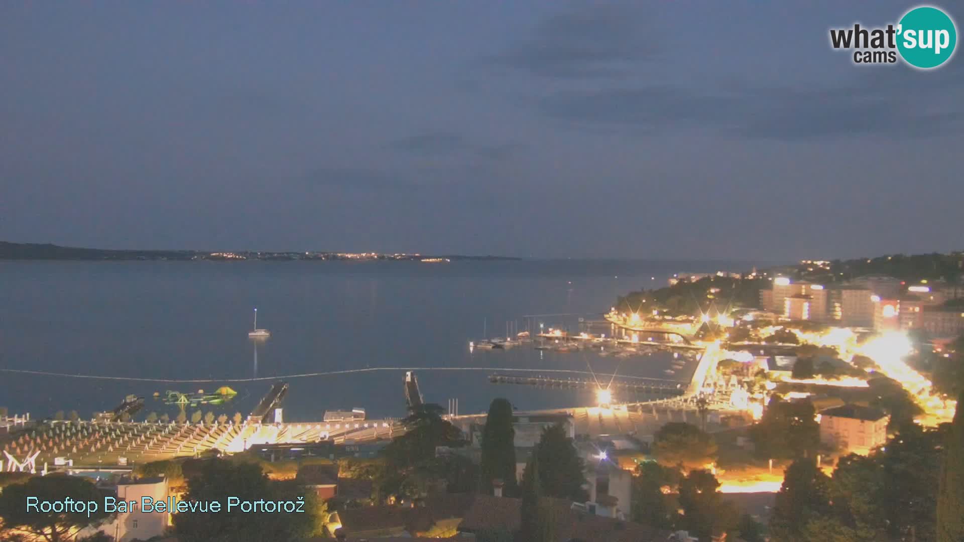 Portorož web kamera – pogled sa Villa Bellevue
