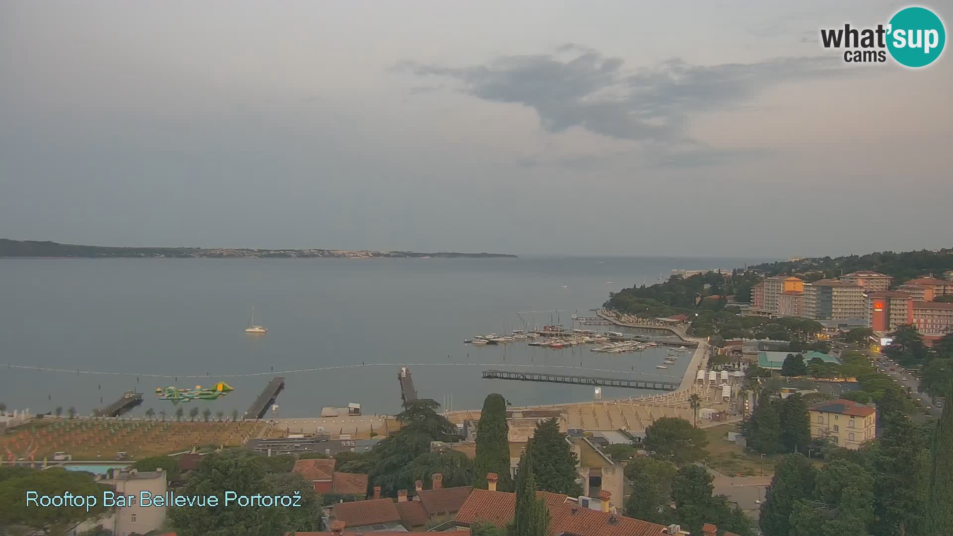 Portorož web kamera – pogled sa Villa Bellevue