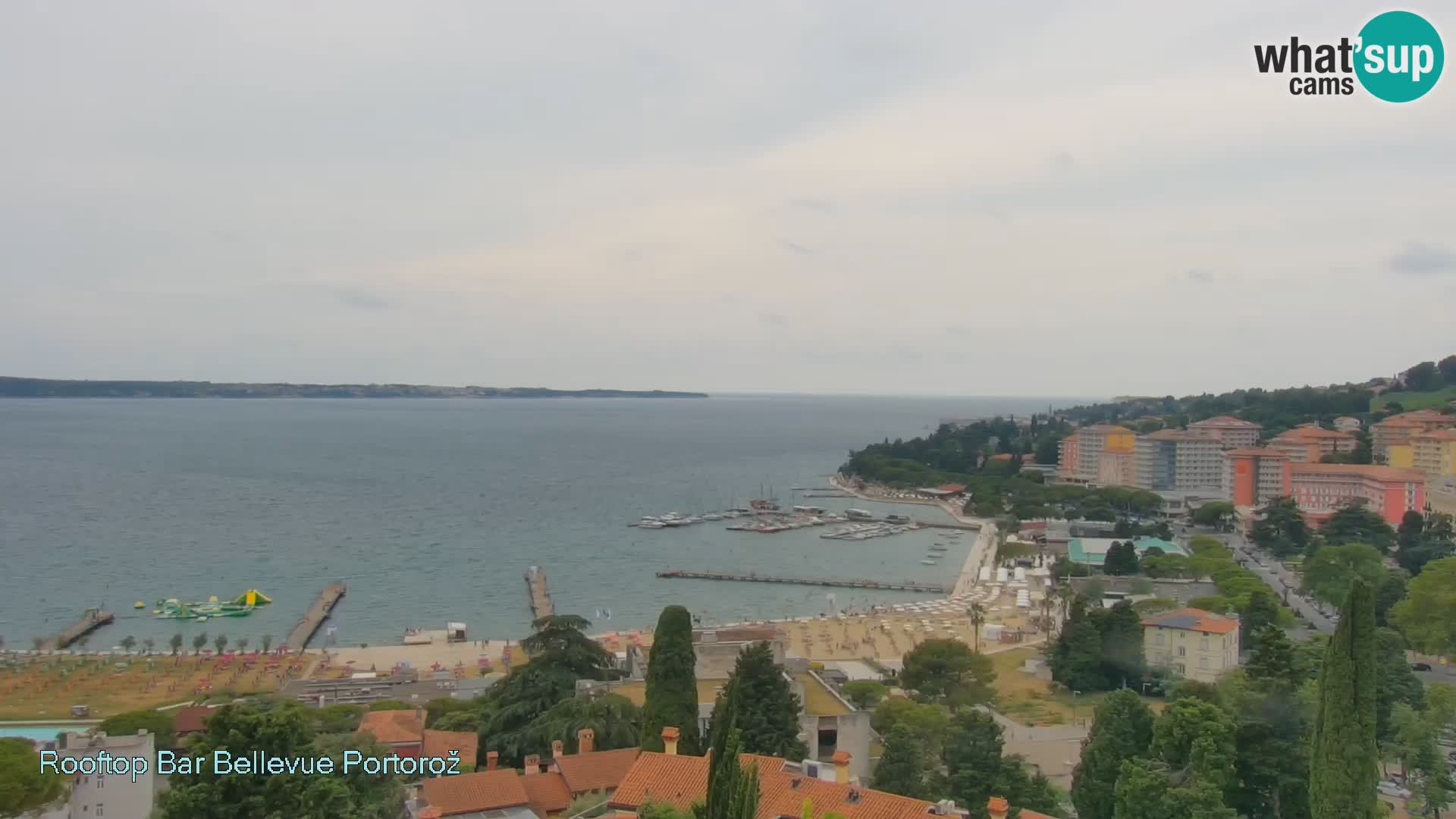 Live webcam Portorož – Panorama dalla Villa Bellevue