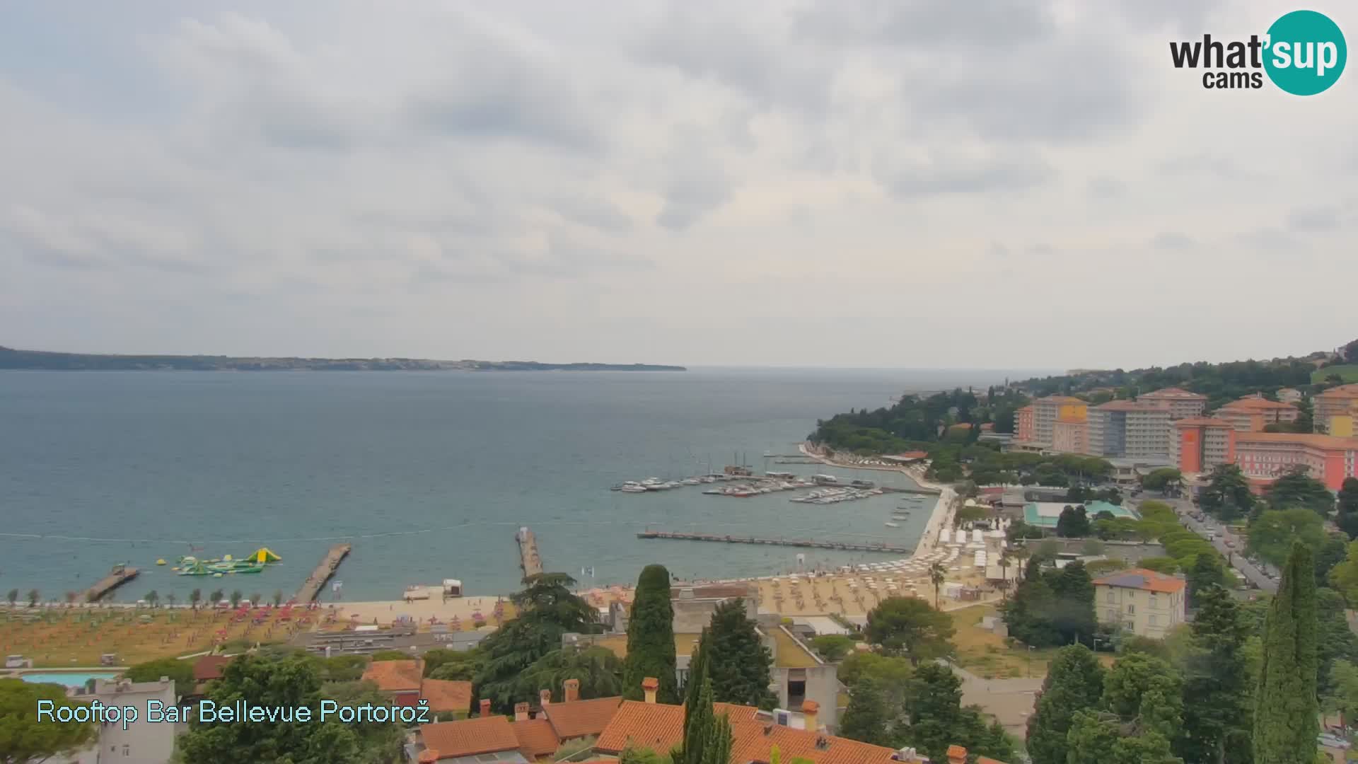 Live webcam Portorož – Panorama dalla Villa Bellevue